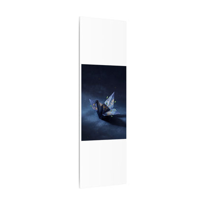 Kintsugi Paper Fold in Moonlight | Crackle Gold Canvas Art