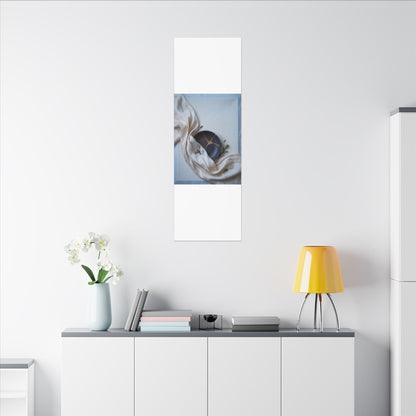 Ma Silk Drape Canvas Art - Kintsugi Gold Repair