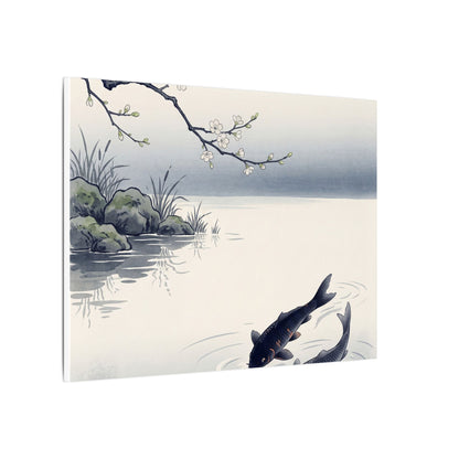 Ma Koi Pond Canvas Art - Zen Ukiyo E Inspired