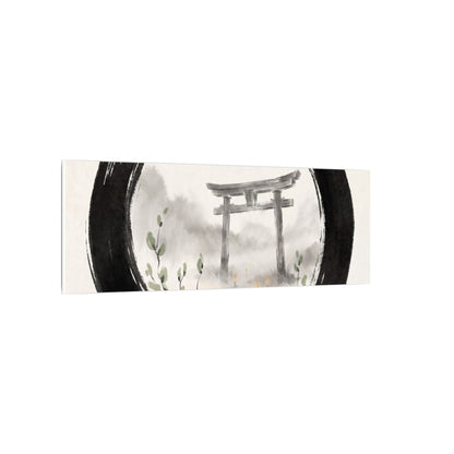 Spring Torii Gate Enso Canvas Art | Tranquil Decor