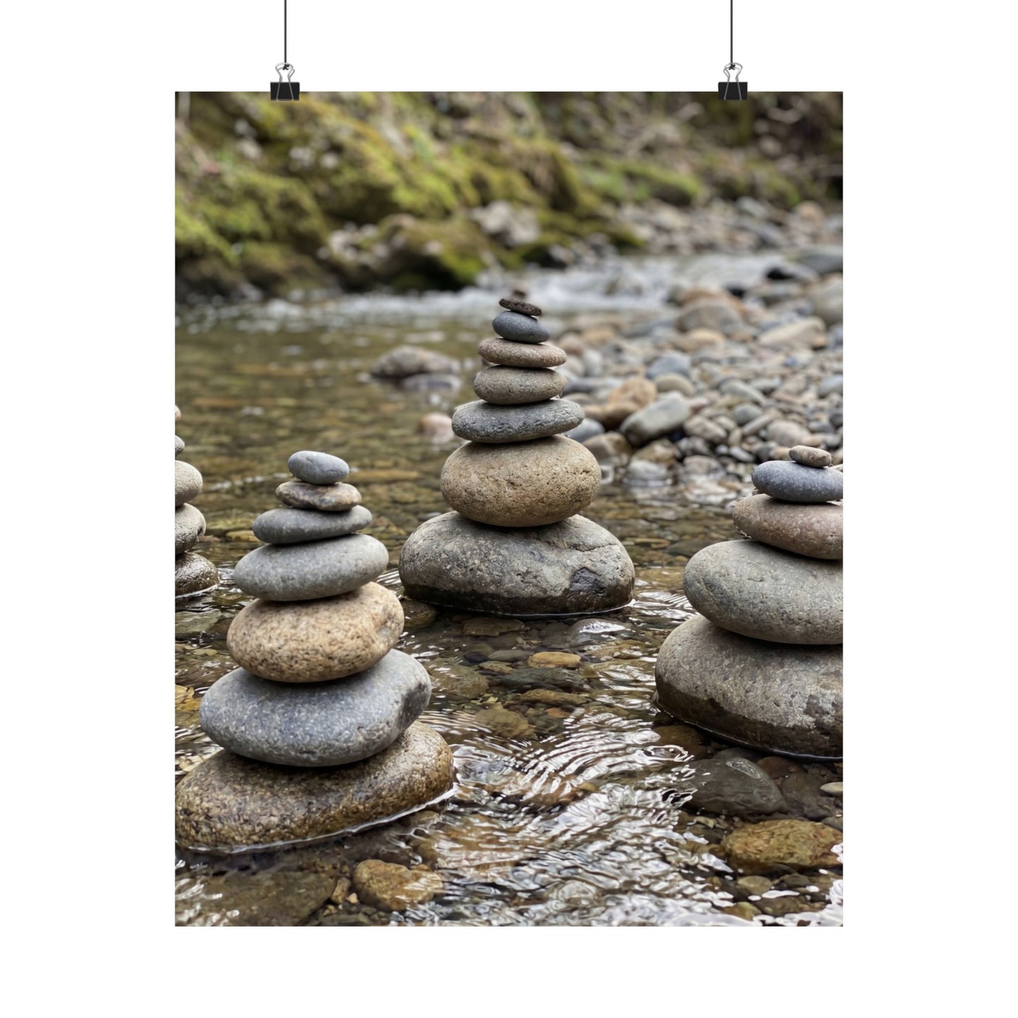 Bamboo Grove Winter Wall Art Print | Zen Peaceful Design