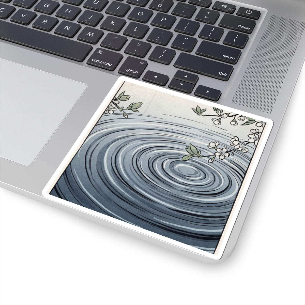 Water Ripple Spring Sticker | Zen Peaceful Design Art Print