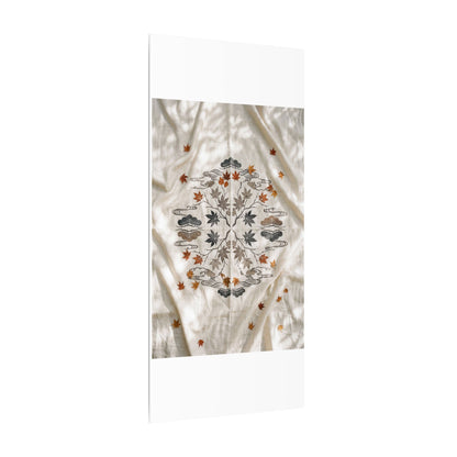 Elegant Silk Drape Canvas Art - Japanese Pattern Japandi