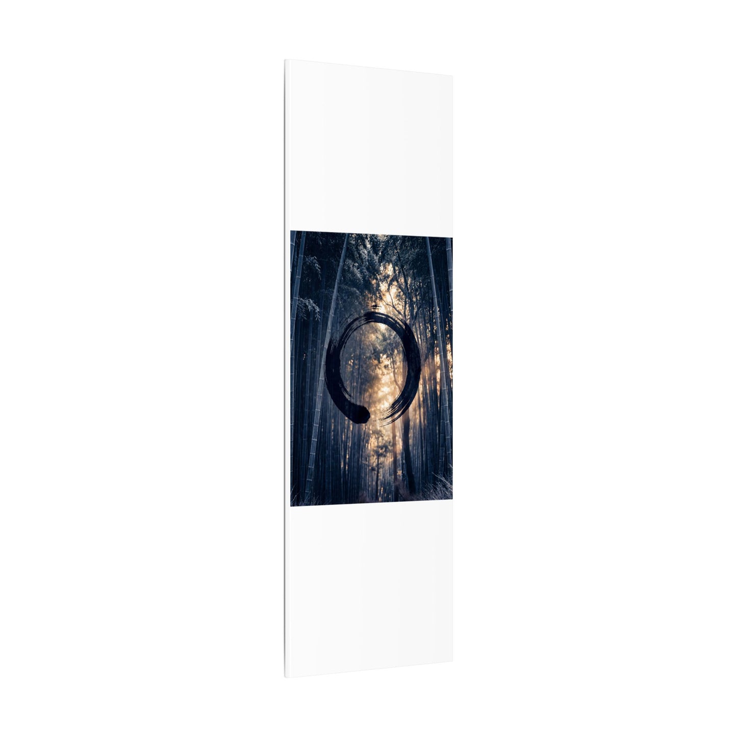 Bamboo Grove Canvas Art | Winter Zen Enso Art