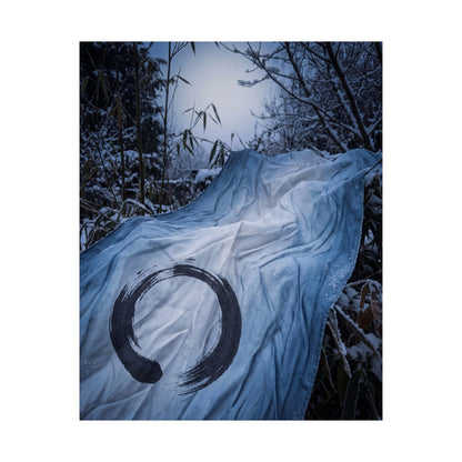 Silk Drape Winter Wall Art Print | Zen Serene Design