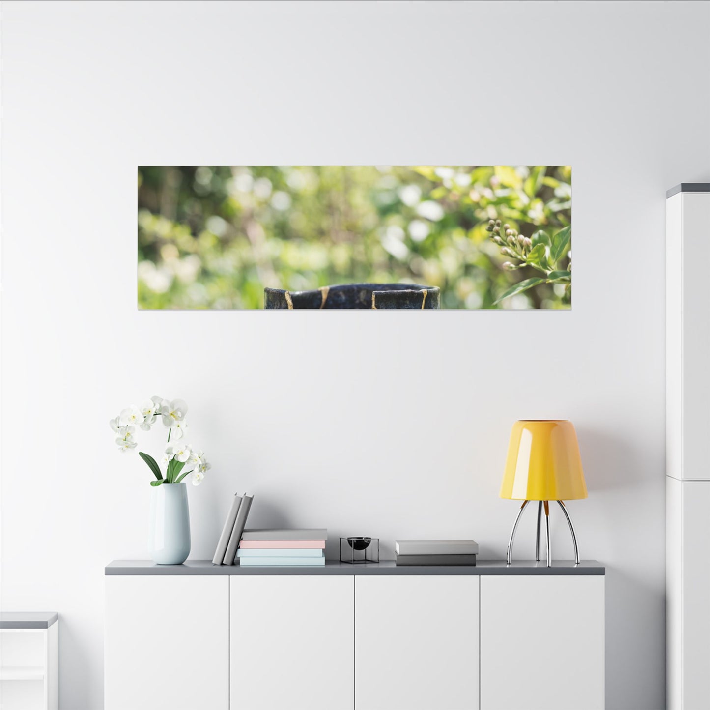 Kintsugi Broken Pottery in Dappled | Broken Beauty Canvas Art