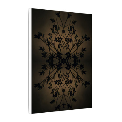 Golden Hour Shadow Play Canvas Art - Dark Japandi Seijaku