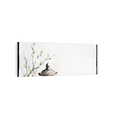 Moonlit Garden Spring Canvas Art | Zen Contemplative Design