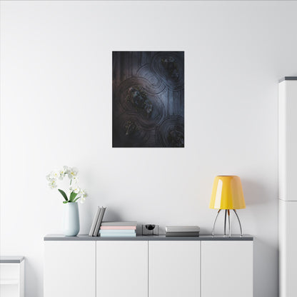 Spring Rock Garden Charcoal Ink Canvas Art | Bold Decor