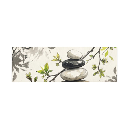 Spring River Stones Japanese Pattern Canvas Art | Elegant Decor