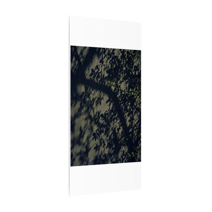 Atmospheric Shadow Play Canvas Art - Moody Minimal Dark Japandi