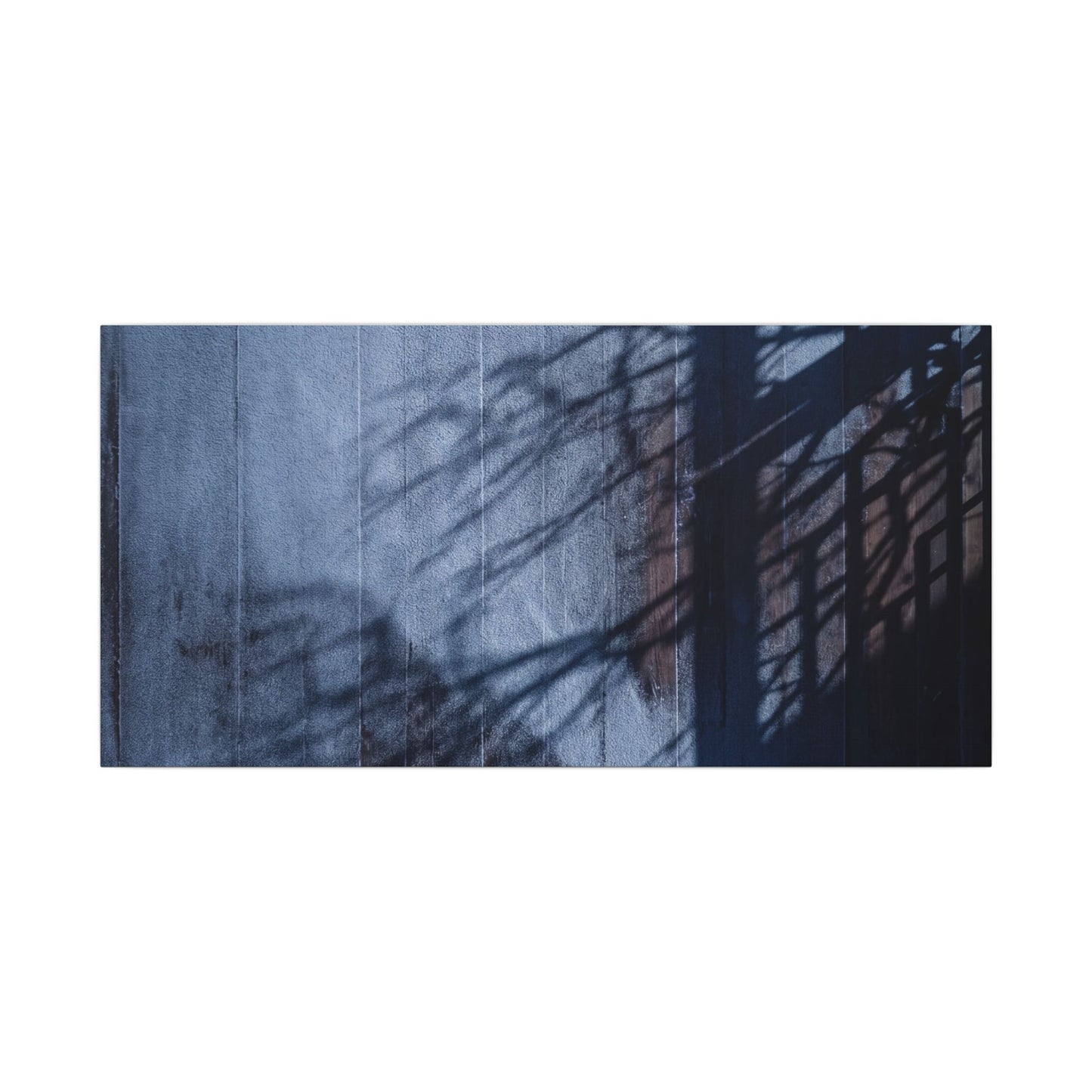 Shadow Play Moody Minimal Canvas Art | Moody Dark Japandi Art