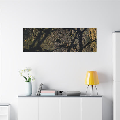 Kanso Shadow Play Canvas Art - Dark Japandi Dark Texture