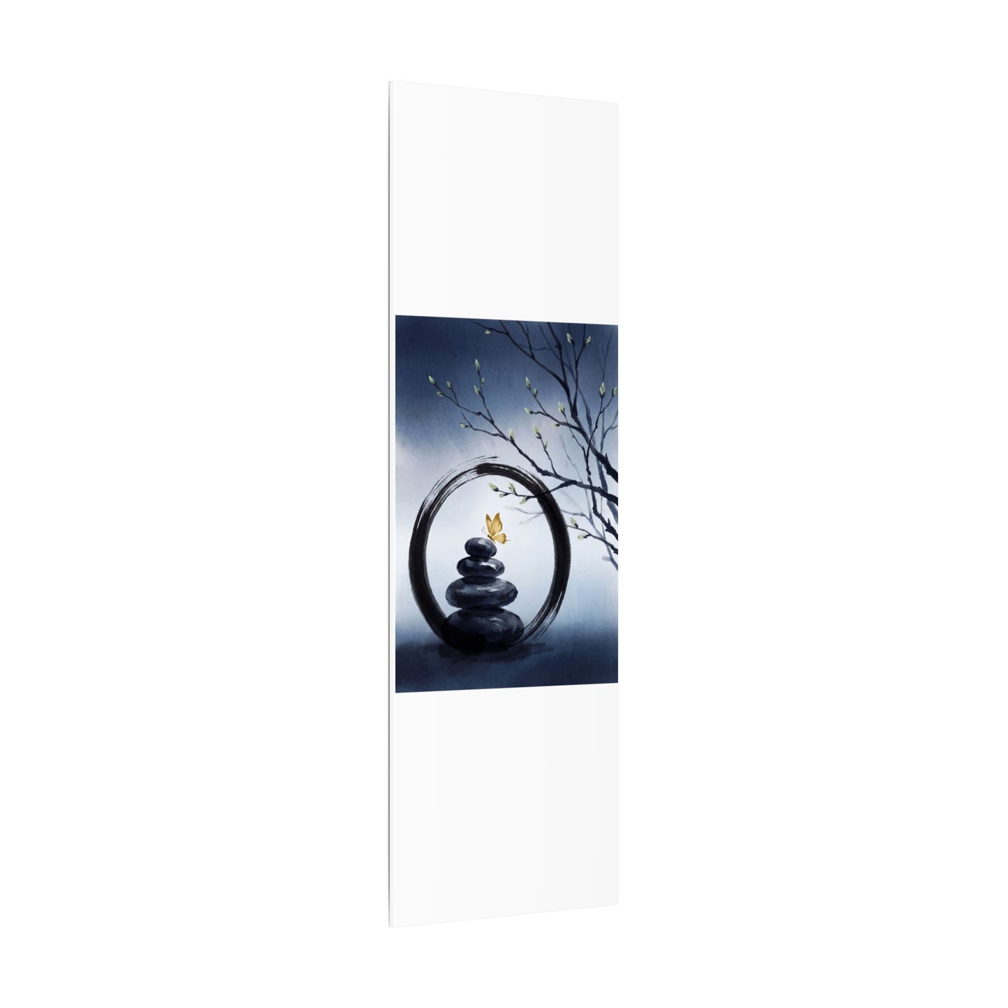 River Stones Spring Canvas Art | Zen Peaceful Design