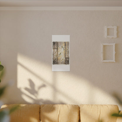 Shoji Screen Spring Canvas Art | Japandi Cozy Design