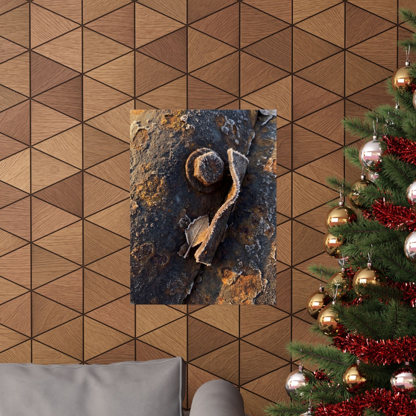 Golden Hour Rust Patina Wall Art Print - Dark Japandi Datsuzoku