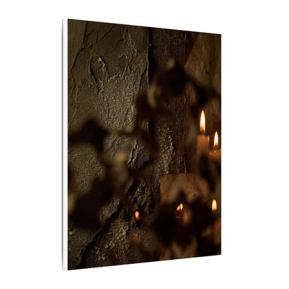 Shadow Play Dark Texture Canvas Art | Moody Dark Japandi Art