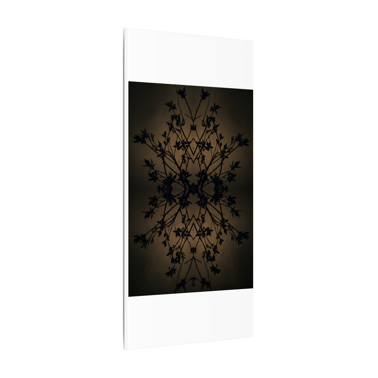 Golden Hour Shadow Play Canvas Art - Dark Japandi Seijaku