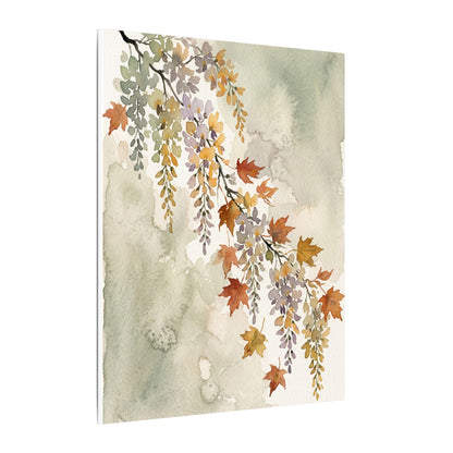 Ma Wisteria Canvas Art - Japandi Watercolor