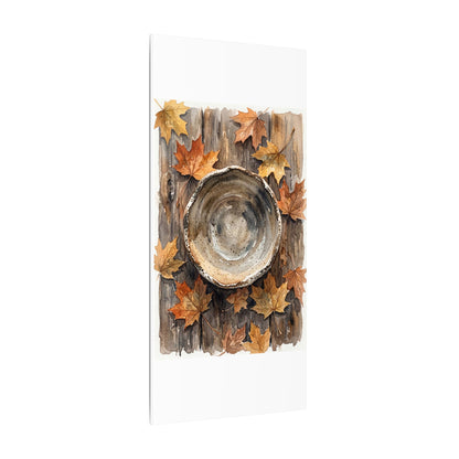 Ma Ceramic Bowl Canvas Art - Japandi Watercolor
