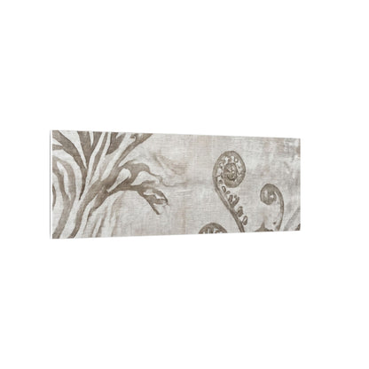 Japandi Fern Unfurling in Overcast | Japanese Pattern Canvas Art