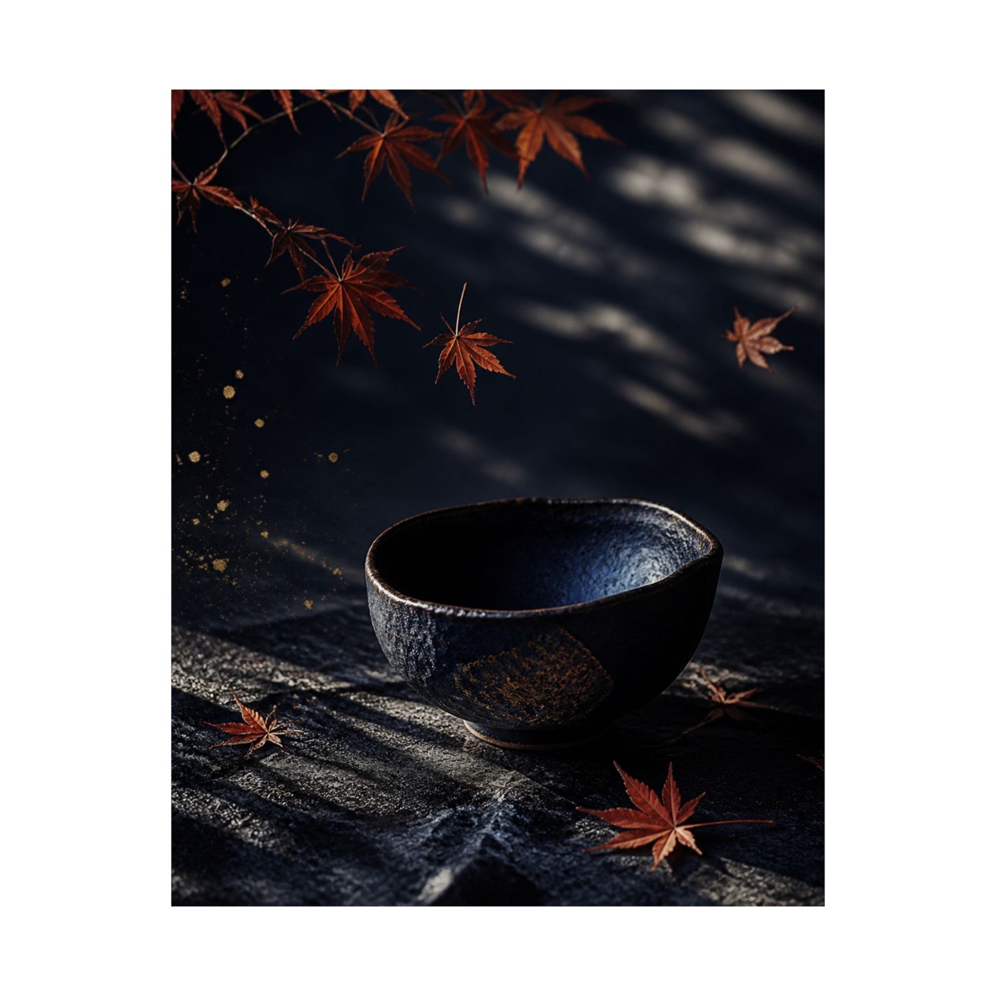 Datsuzoku Ceramic Bowl Wall Art Print - Dark Japandi Moody Minimal