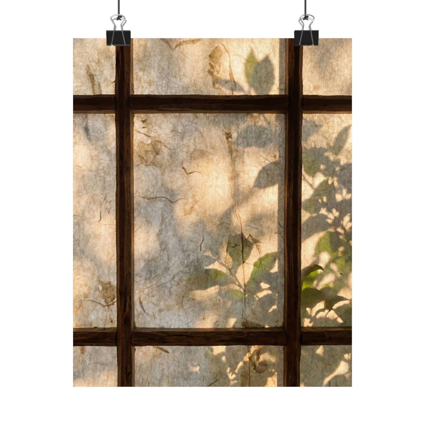 Shoji Screen Wall Art Print | Summer Japandi Texture Art