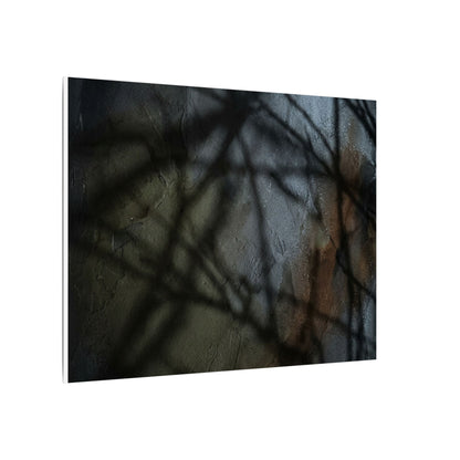 Shadow Play Dark Texture Canvas Art | Sophisticated Dark Japandi Art