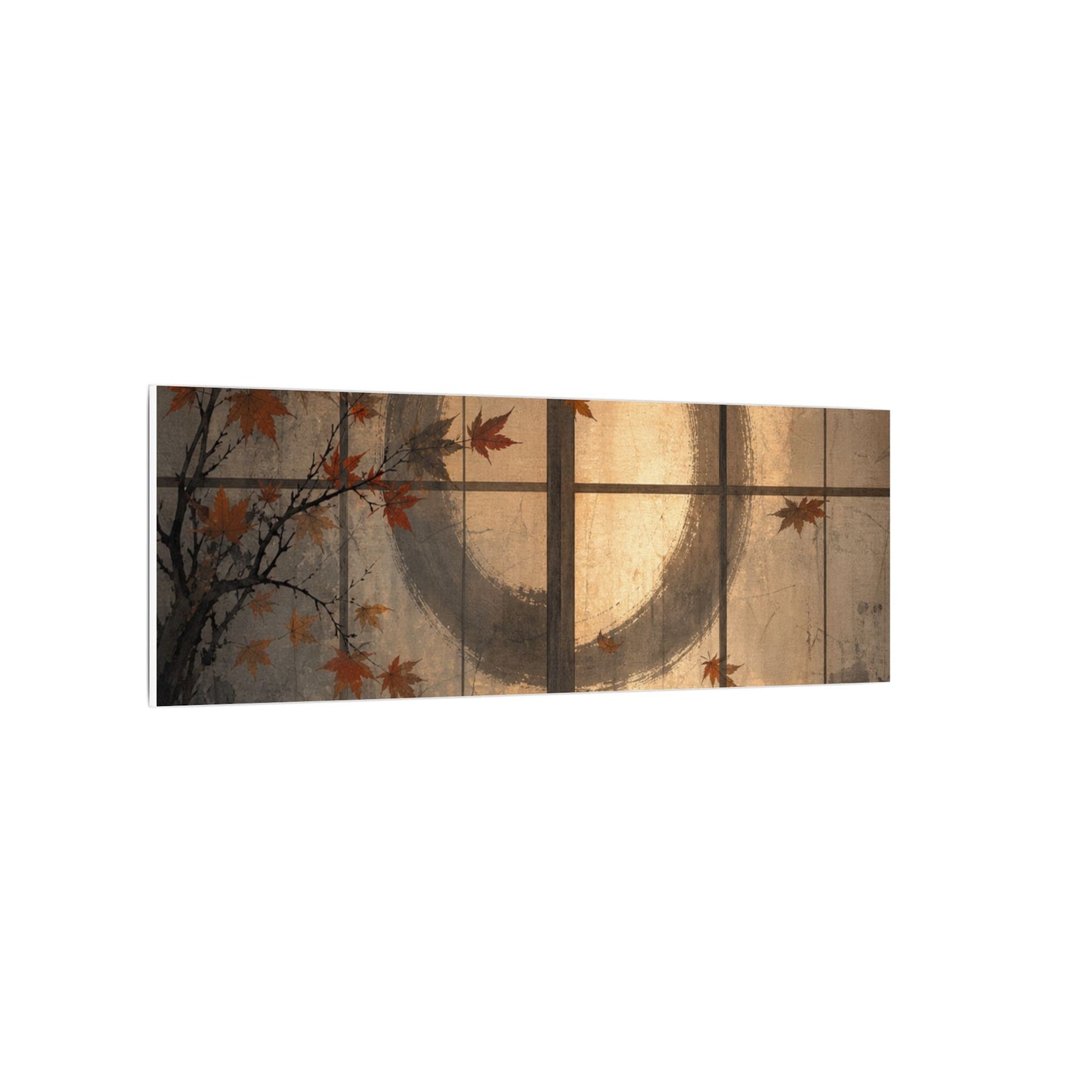 Shoji Screen Texture Canvas Art | Earthy Japandi Art