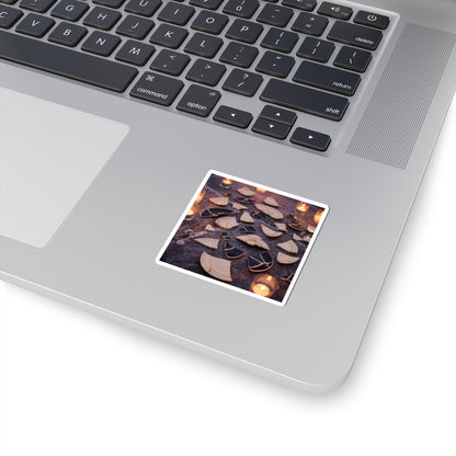 Kintsugi Broken Pottery in Candlelight | Broken Beauty Sticker