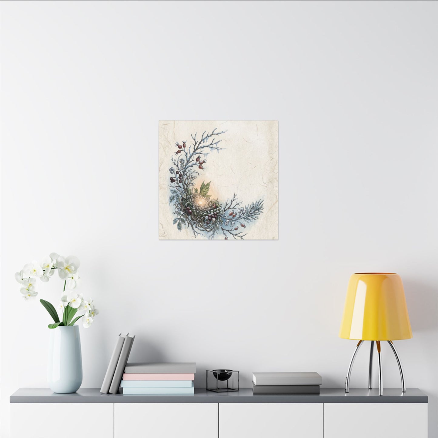 Winter Shoji Screen Forest Whimsy Canvas Art | Enchanting Decor