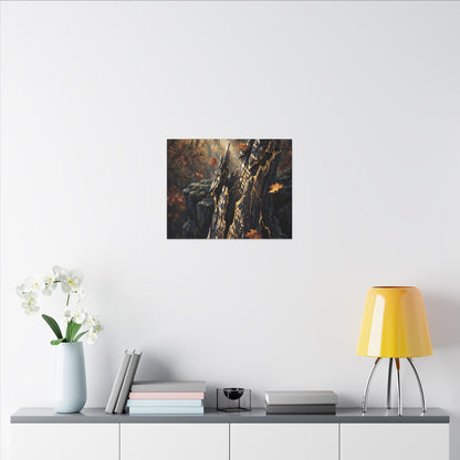 Pine Tree Autumn Canvas Art | Kintsugi Beautiful Design