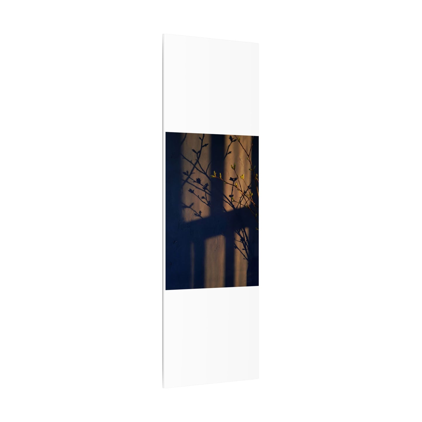Shadow Play Canvas Art | Spring Dark Japandi Shadow Zen Art