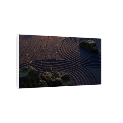 Spring Rock Garden Shadow Zen Canvas Art | Luxurious Decor