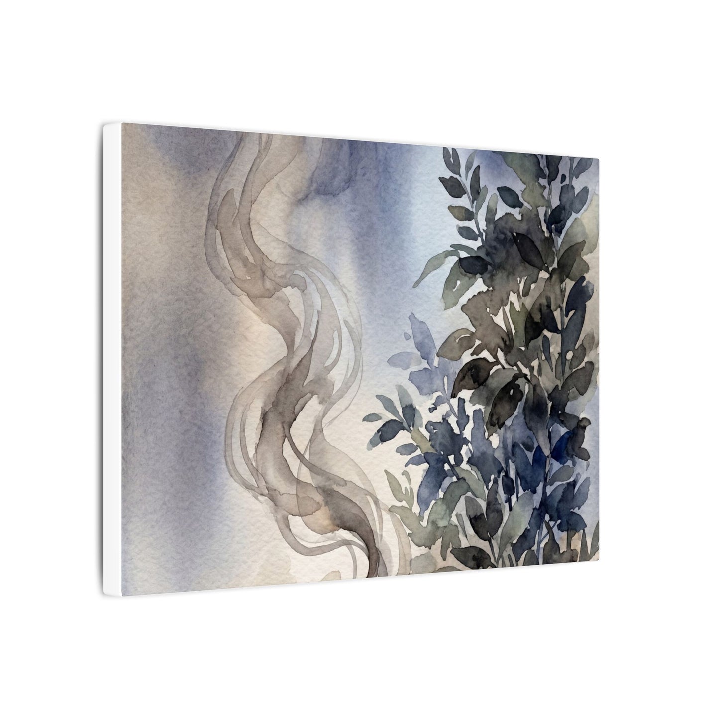 Incense Smoke Summer Canvas Art | Japandi Cozy Design