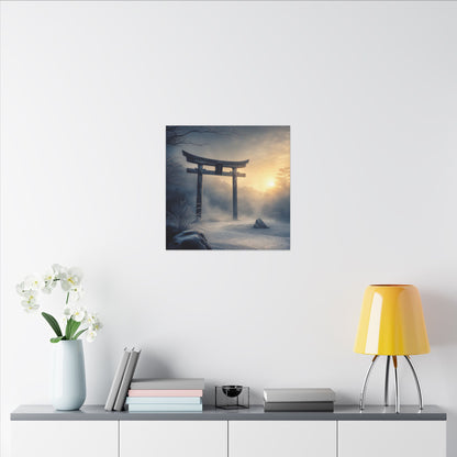 Zen Torii Gate in Golden Hour | Karesansui Canvas Art
