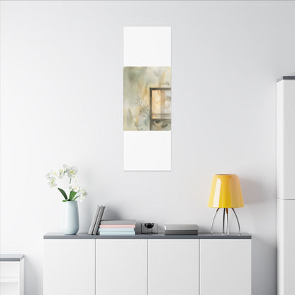 Ma Shoji Screen Canvas Art - Japandi Watercolor