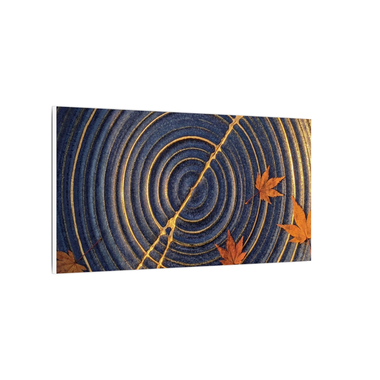 Water Ripple Gold Repair Canvas Art | Healing Kintsugi Art