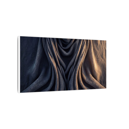 Moody Silk Drape Canvas Art - Shadow Zen Dark Japandi