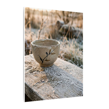 Golden Hour Ceramic Bowl Canvas Art - Japandi Ma