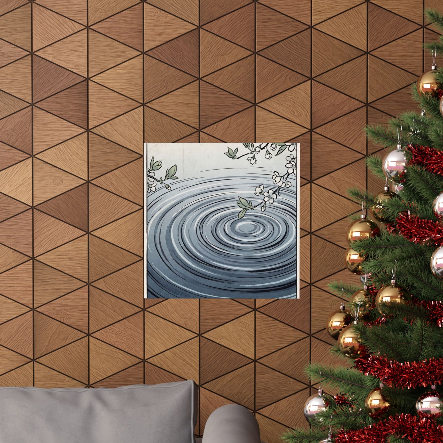 Water Ripple Spring Wall Art Print | Zen Peaceful Design