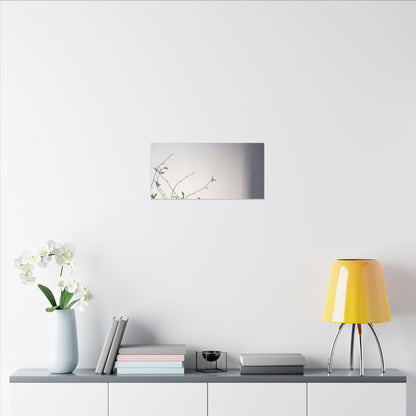 Japandi Shadow Play in Dawn | Japanese Pattern Canvas Art
