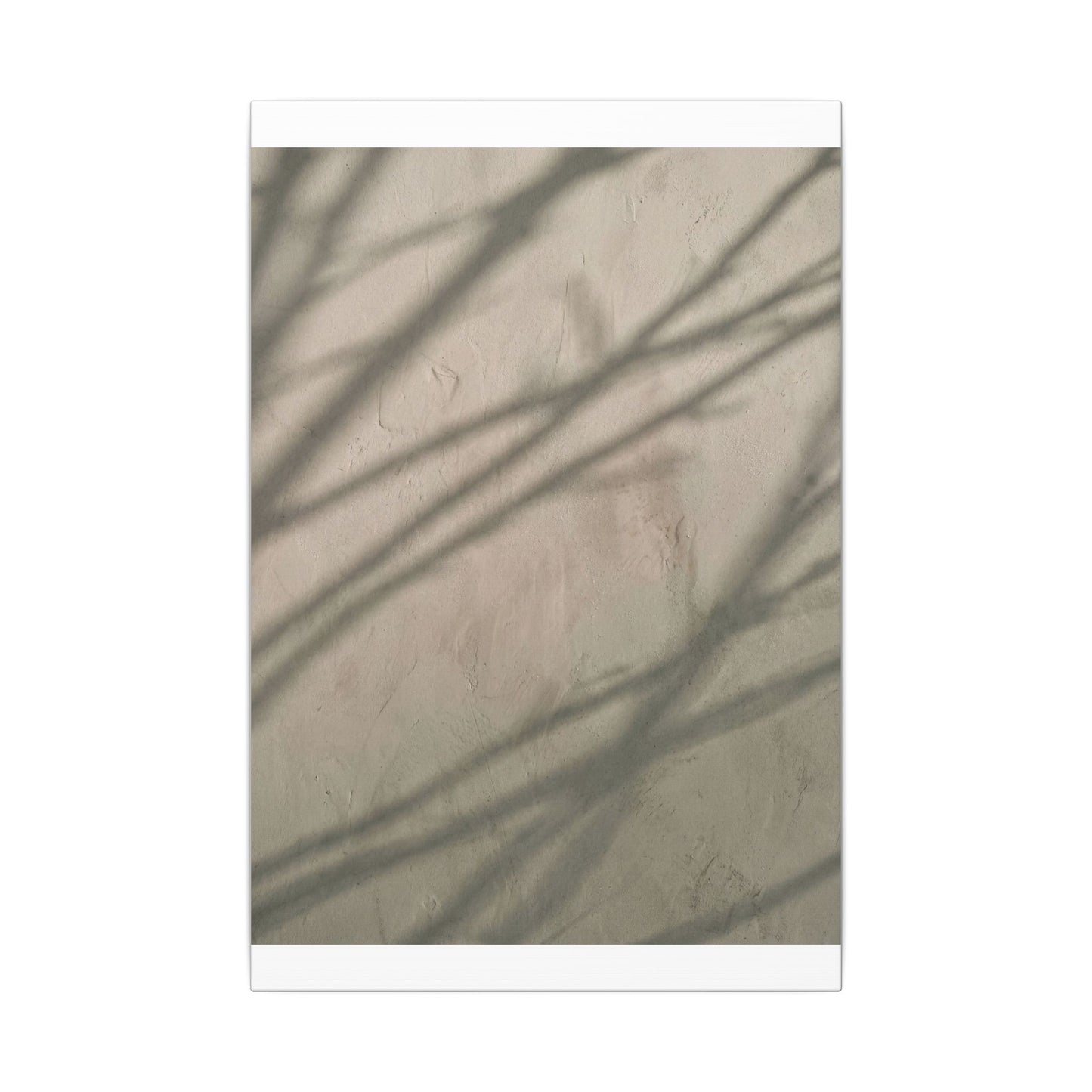 Shadow Play Japanese Pattern Canvas Art | Warm Japandi Art