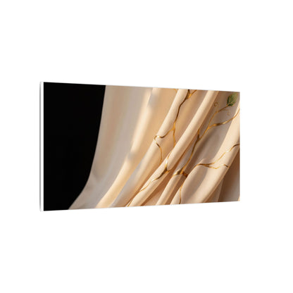 Golden Hour Silk Drape Canvas Art - Kintsugi Fukinsei