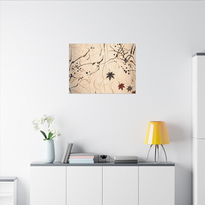 Golden Hour Shoji Screen Canvas Art - Japandi Fukinsei