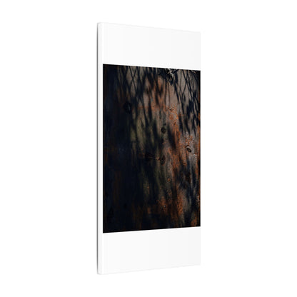 Rust Patina Shadow Zen Canvas Art | Luxurious Dark Japandi Art