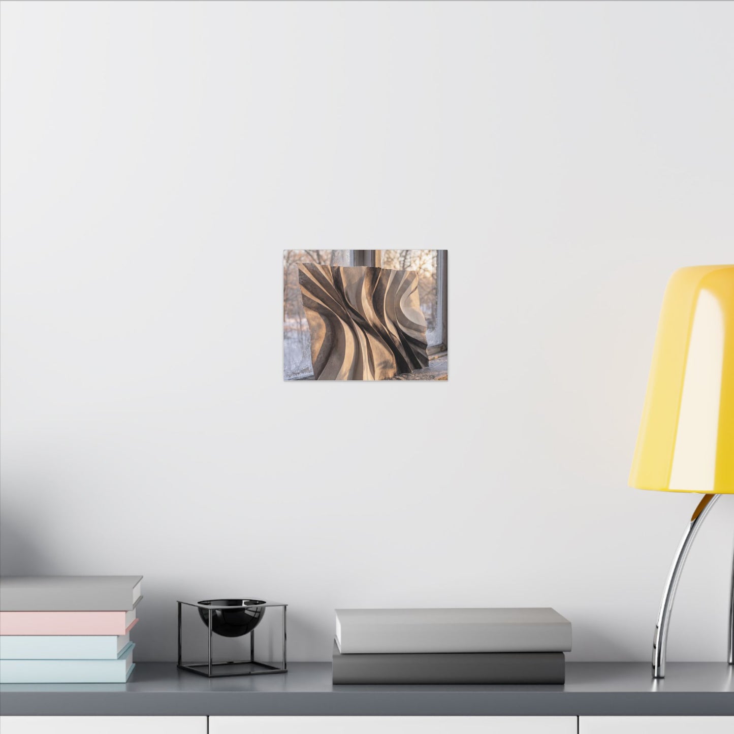 Mono No Aware Paper Fold Canvas Art - Japandi Minimal Line