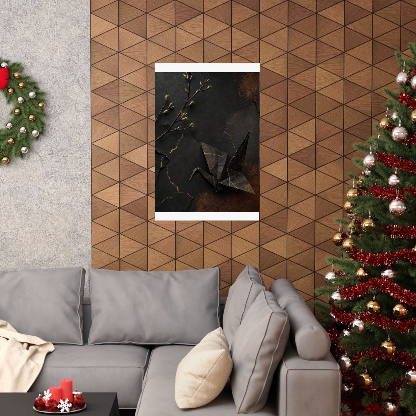 Paper Fold Broken Beauty Wall Art Print | Artful Kintsugi Art