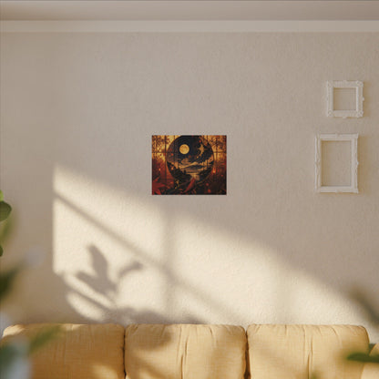 Beautiful Shoji Screen Canvas Art - Gold Vein Kintsugi