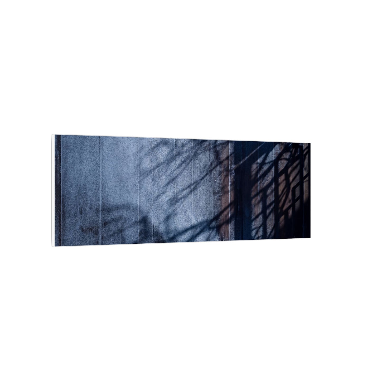 Shadow Play Moody Minimal Canvas Art | Moody Dark Japandi Art